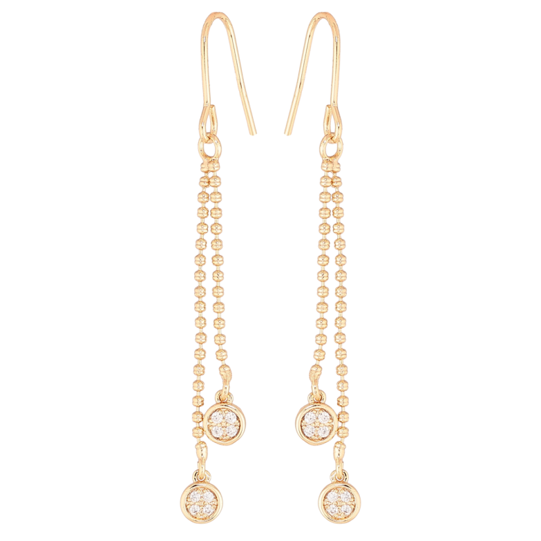 Сережки Xuping M&L Колір 18K французький замок «Підвіски з кристалами» фото №5