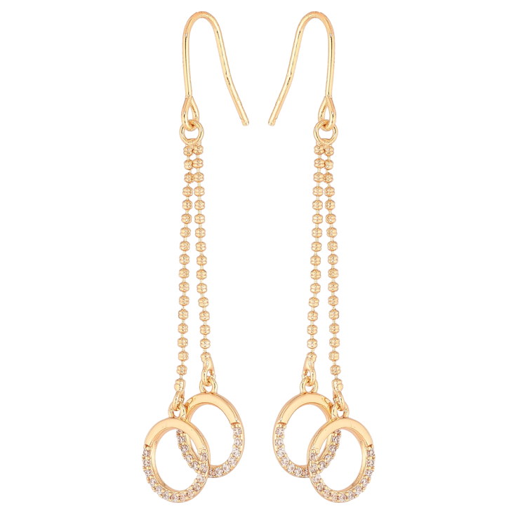 Сережки Xuping M&L Колір 18K французький замок «Круглі підвіски з кристалами» фото №23 Сережки Xuping M&L Колір 18K французький замок «Круглі підвіски з кристалами» фото №23