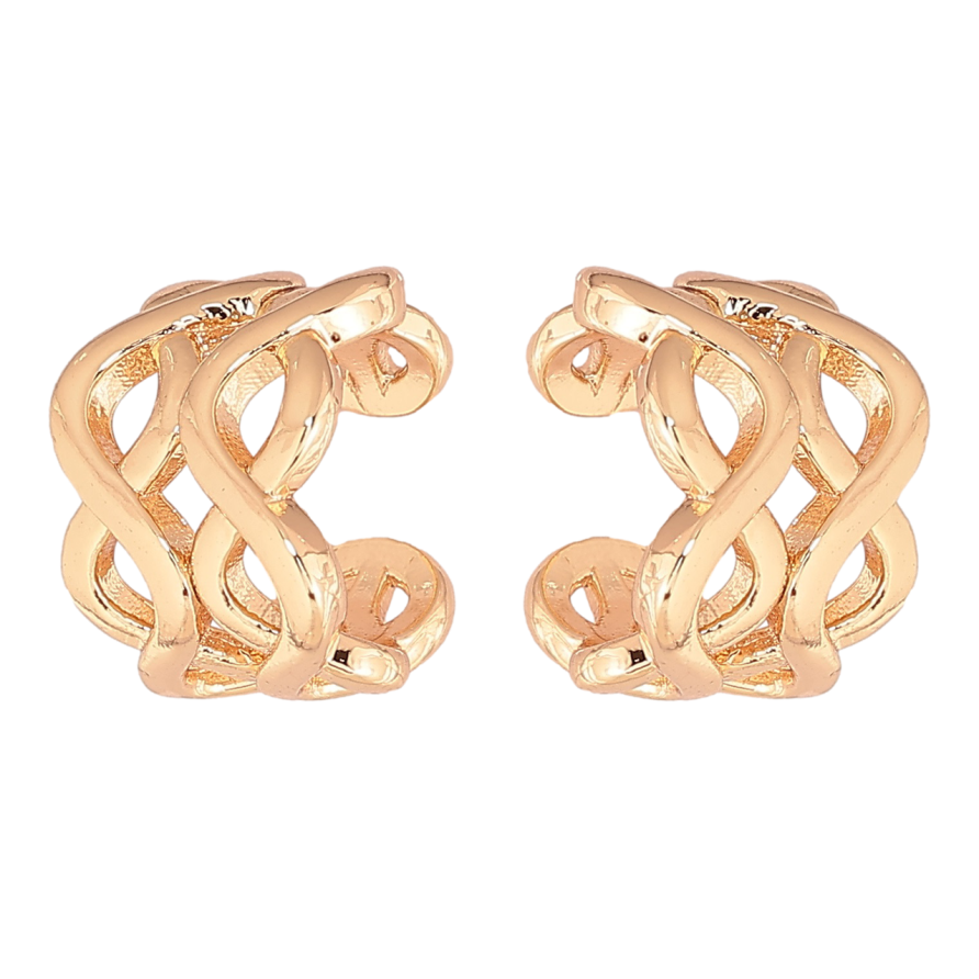 Сережки Xuping M&L Колір 18K кафи «Декоративний візерунок» фото №1