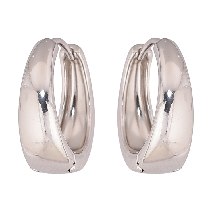 Серьги Xuping Родий колечки Классика ø 20мм фото №11