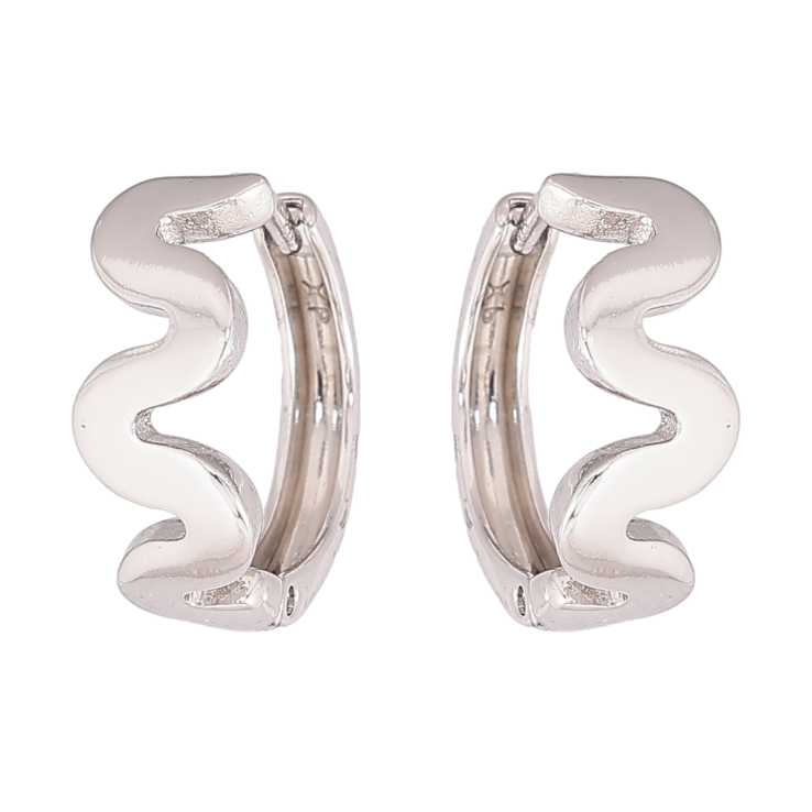 Сережки Xuping Родій колечка «Декоративний візерунок» фото №3