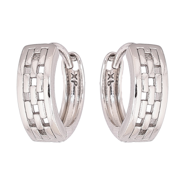 Серьги Xuping Родий колечки Декоративный узор фото №1