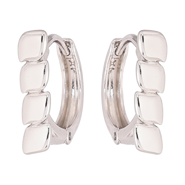 Сережки Xuping Родій колечка «Декоративний візерунок» фото №7