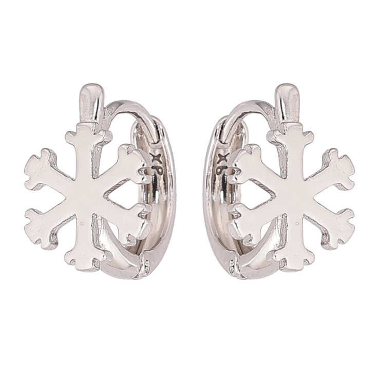 Сережки Xuping Родій колечка «Сніжинки» фото №21