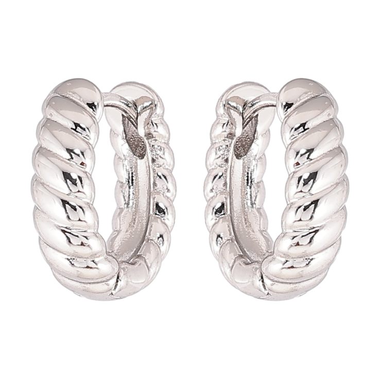 Серьги Xuping Родий колечки Декоративный узор фото №5