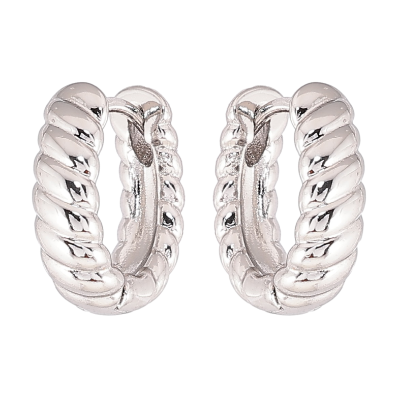 Серьги Xuping Родий колечки Декоративный узор фото №1