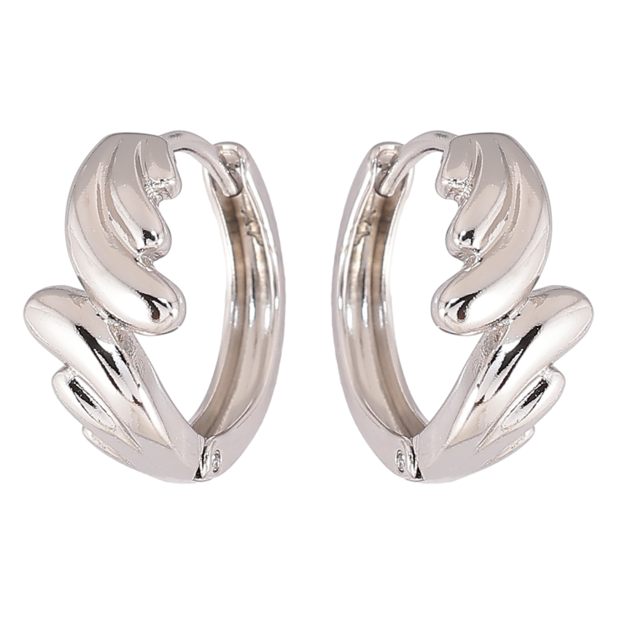 Серьги Xuping Родий колечки Декоративный узор фото №1