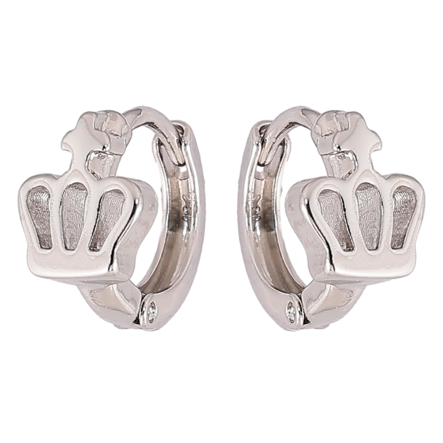 Сережки Xuping Родій колечка «Корона» фото №1