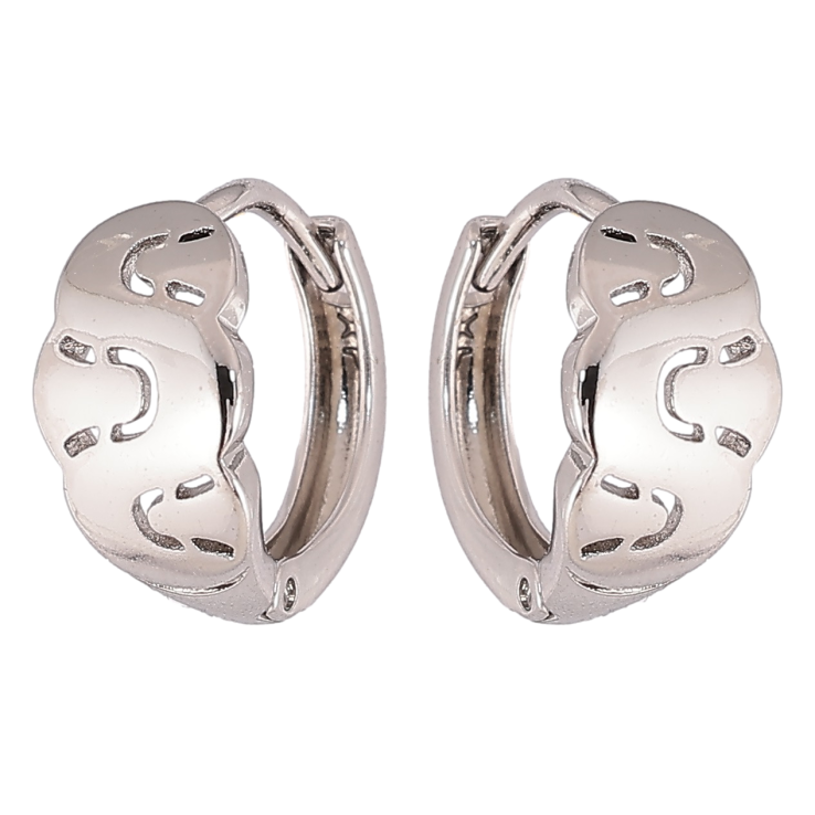 Сережки Xuping Родій колечка «Декоративний візерунок» фото №5