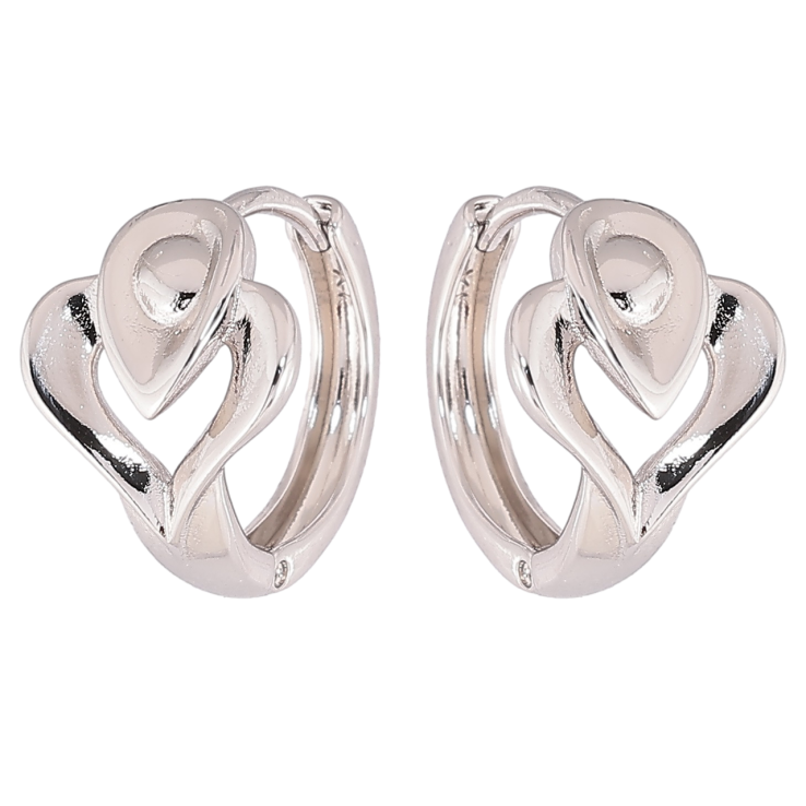 Сережки Xuping Родій колечка «Декоративний візерунок» фото №4