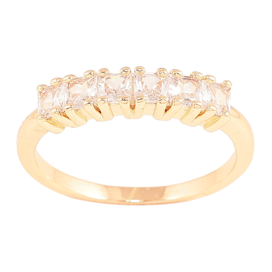 Каблучка Xuping M&L Колір 18К «Доріжка кристалів» фото №1