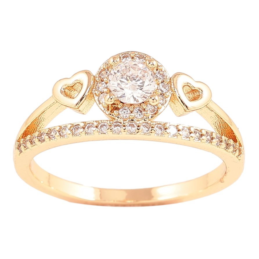 Каблучка Xuping M&L Колір 18К «Романтичний орнамент із кристалами» фото №1