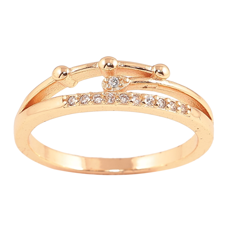 Кольцо Xuping M&L Цвет 18К Декоративный узор фото №2