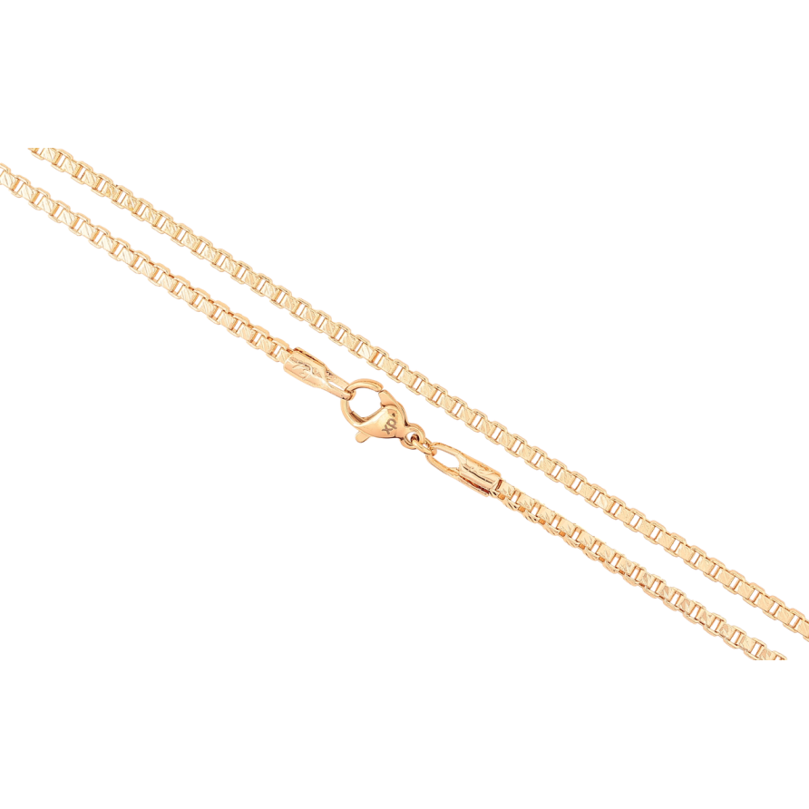 Ланцюжок Xuping M&L Колір 18К «Плетіння Венеціанське» довжина 44см х 2мм фото №1