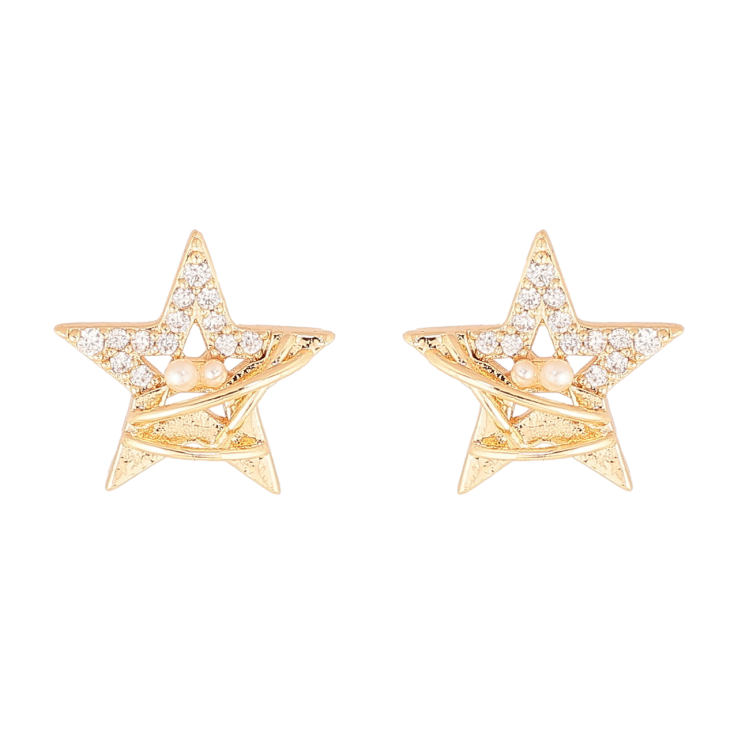 Серьги Xuping Позолота 18K пусеты Звезды фото №13 Серьги Xuping Позолота 18K пусеты Звезды фото №13