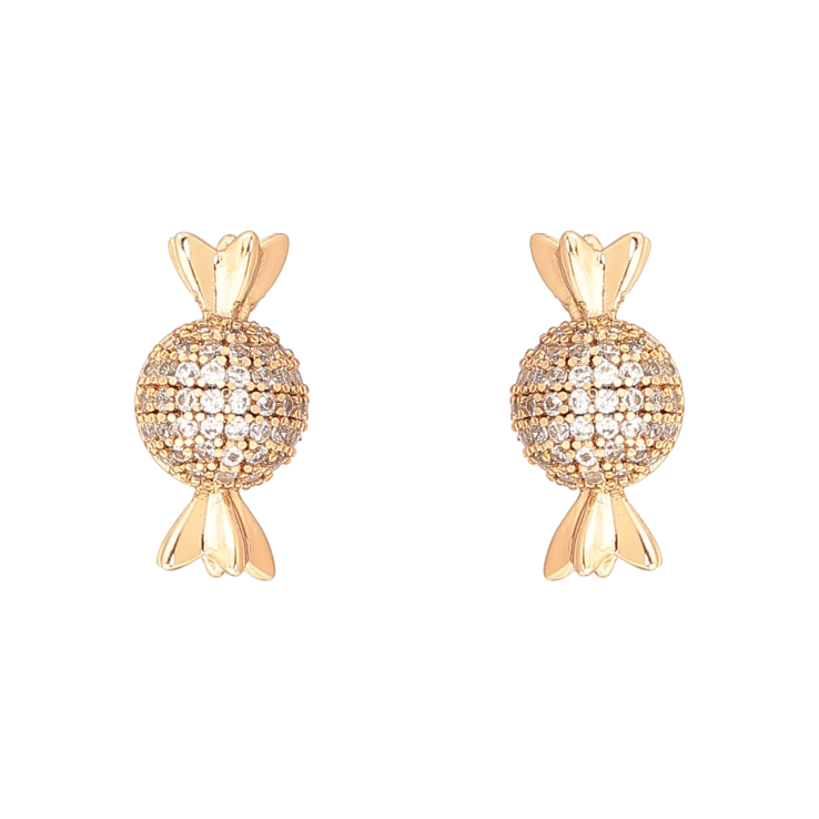 Серьги Xuping Позолота 18K пусеты Конфетки фото №9