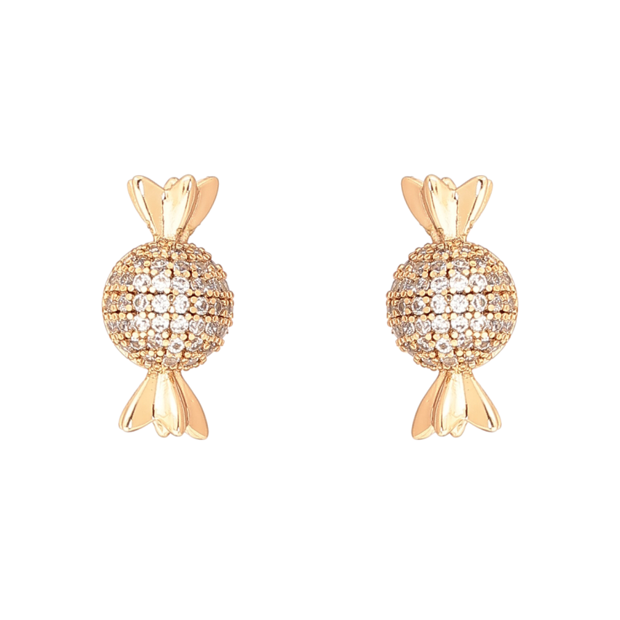 Серьги Xuping Позолота 18K пусеты Конфетки фото №1