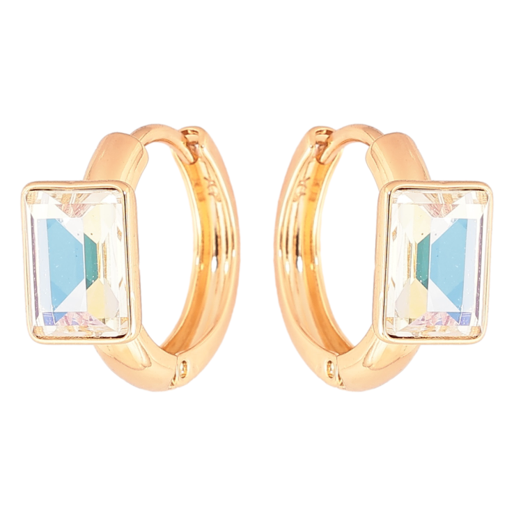 Сережки Xuping колір 18K з кристалами Swarovski колечка «Кристали Shimmer» фото №7