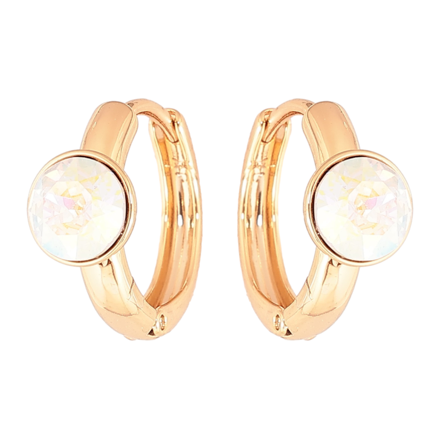 Сережки Xuping колір 18K з кристалами Swarovski колечка «Кристали АВ» фото №1