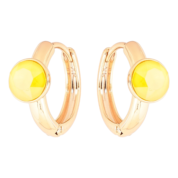 Сережки Xuping колір 18K з кристалами Swarovski колечка «Кристали Sunflower» фото №13