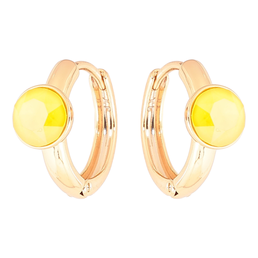 Сережки Xuping колір 18K з кристалами Swarovski колечка «Кристали Sunflower» фото №1