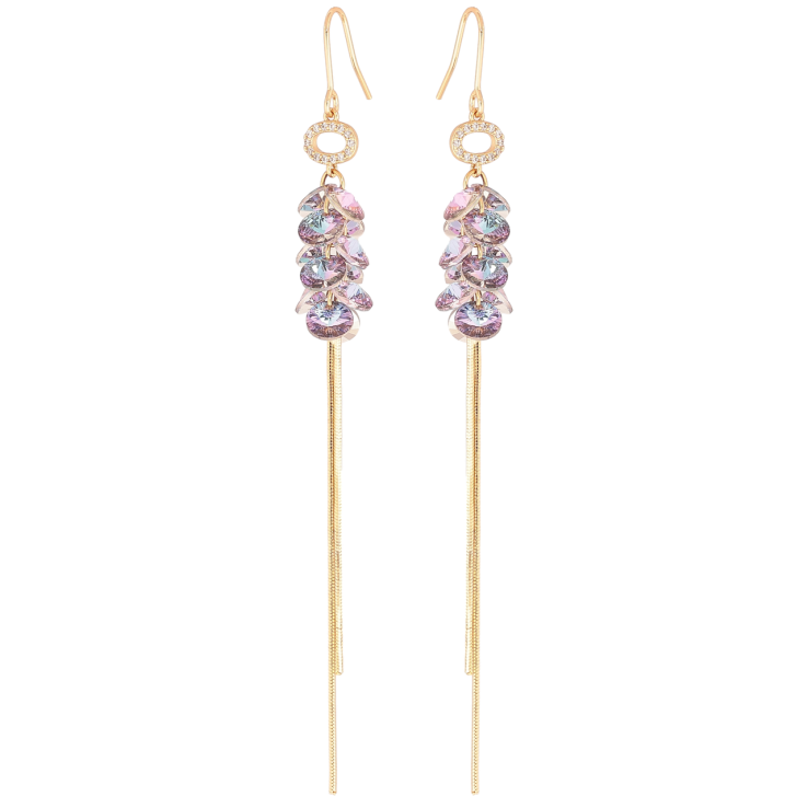 Сережки Xuping колір 18K з кристалами Swarovski французький замок «Підвіски з кристалами Paradise Shine» фото №11