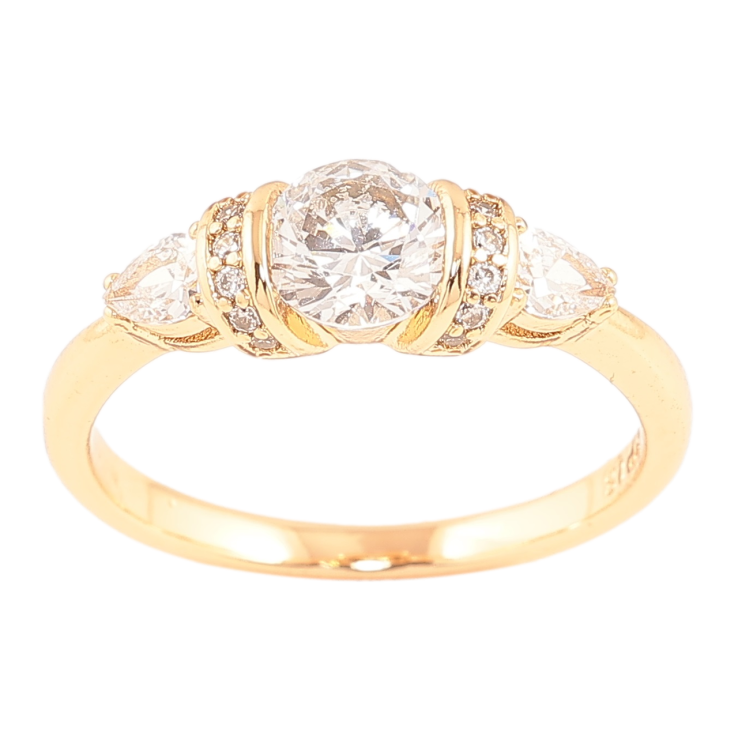 Каблучка Xuping Позолота 18K «Кришталевий блиск» фото №24