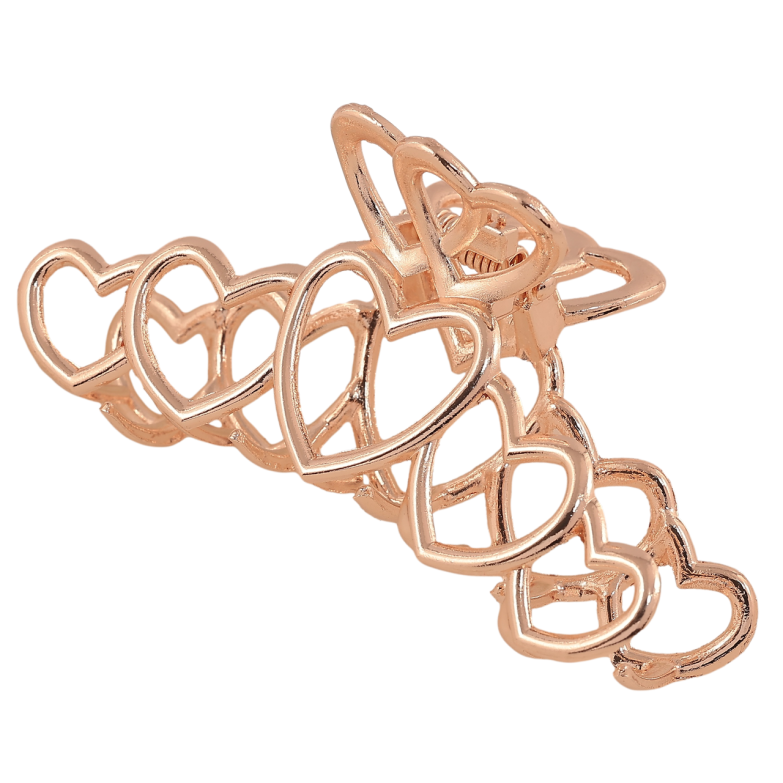 Краб металевий Сердечка довжина 8см фото №1