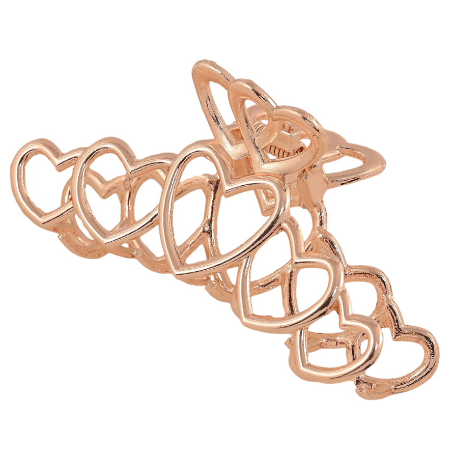 Краб металевий Сердечка довжина 8см фото №1