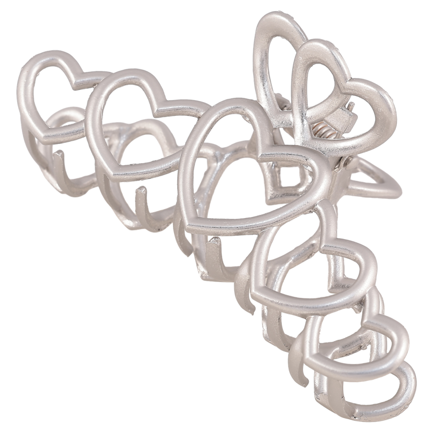 Краб металевий Сердечка довжина 8см фото №1