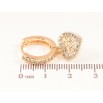 Серьги Xuping M&L Цвет 18K подвески на колечках Сердечки фото №2