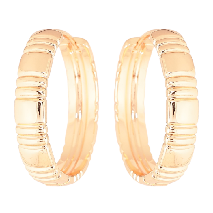 Серьги Xuping M&L Цвет 18K колечки Декоративный узор фото №25