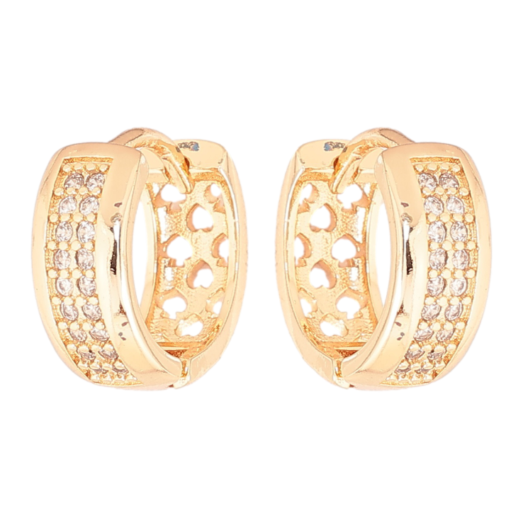 Серьги Xuping M&L Цвет 18K колечки Инкрустация кристаллами фото №25