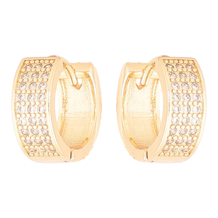 Серьги Xuping M&L Цвет 18K колечки Инкрустация кристаллами фото №21