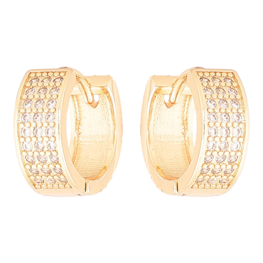 Серьги Xuping M&L Цвет 18K колечки Инкрустация кристаллами фото №1