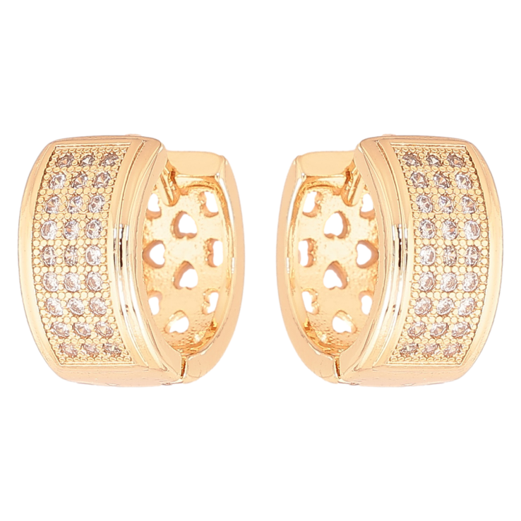 Серьги Xuping M&L Цвет 18K колечки Инкрустация кристаллами фото №20