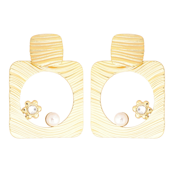 Сережки Xuping TTM Stainless Steel колір 14К пусети «Декоративні підвіски» фото №25