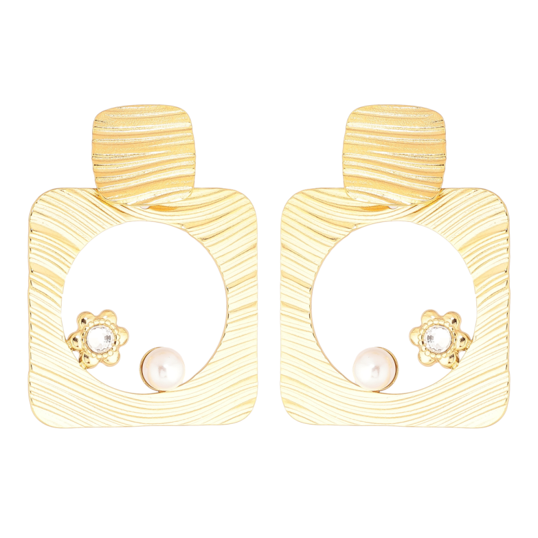 Сережки Xuping TTM Stainless Steel колір 14К пусети «Декоративні підвіски» фото №1