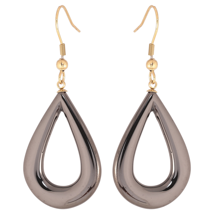 Сережки Xuping TTM Stainless Steel колір 14К французький замок «Крапельки з чорної кераміки» фото №13 Сережки Xuping TTM Stainless Steel колір 14К французький замок «Крапельки з чорної кераміки» фото №13