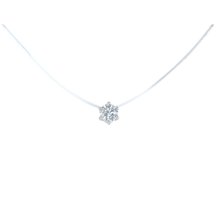 Підвіска на силіконовій волосіні Xuping Родій «Кристал, ø 5мм» довжина 46-51см х 1мм фото №3