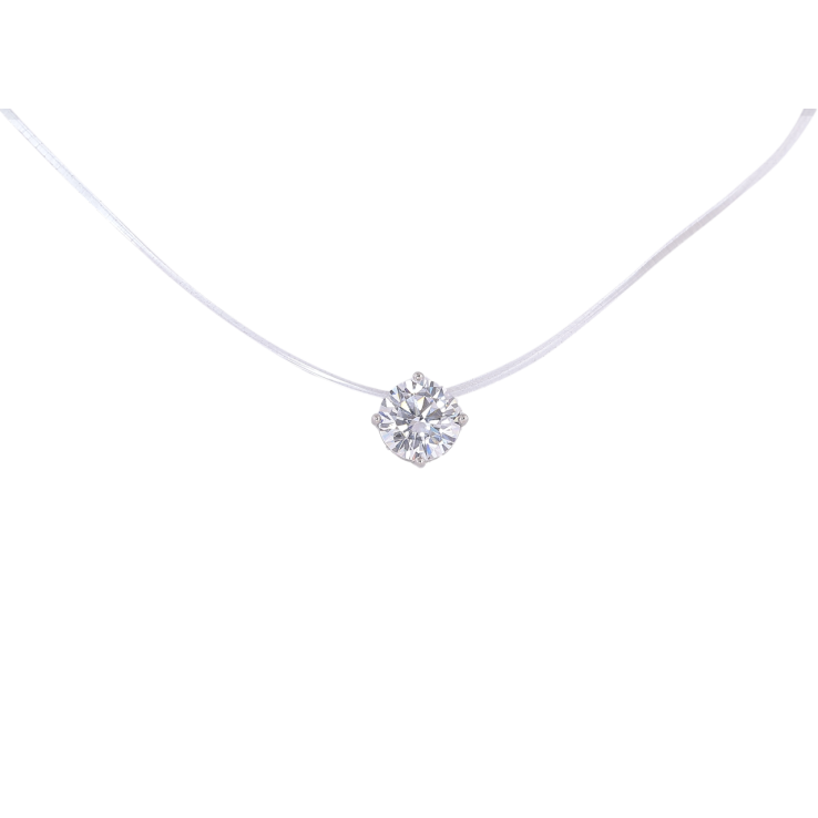 Підвіска на силіконовій волосіні Xuping Родій «Кристал, ø 7мм» довжина 46-51см х 1мм фото №15