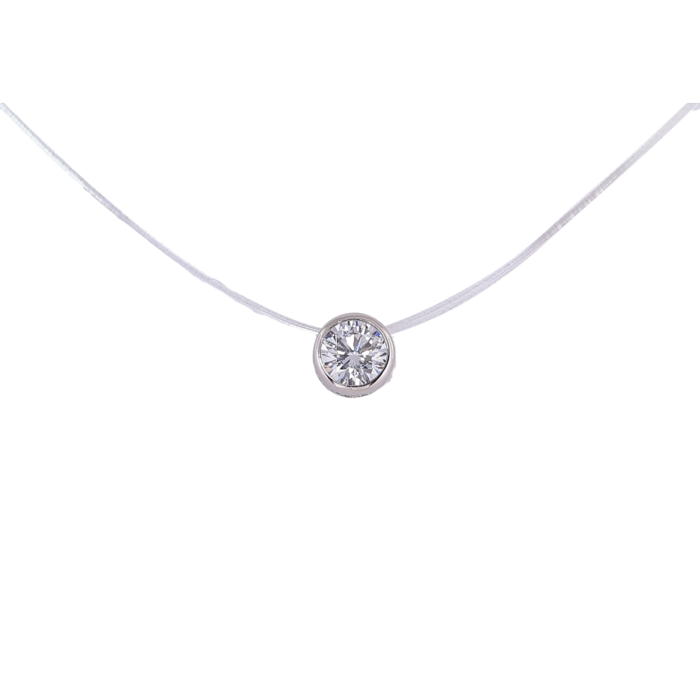 Підвіска на силіконовій волосіні Xuping Родій «Кристал, ø 7мм» довжина 46-51см х 1мм фото №16 Підвіска на силіконовій волосіні Xuping Родій «Кристал, ø 7мм» довжина 46-51см х 1мм фото №16