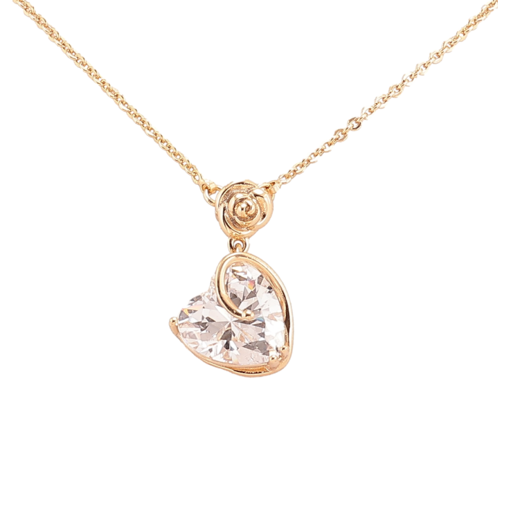 Підвіска на ланцюжку Xuping Позолота 18K «Кришталеве сердечко» довжина 40.5-45.5см х 1.5мм фото №23