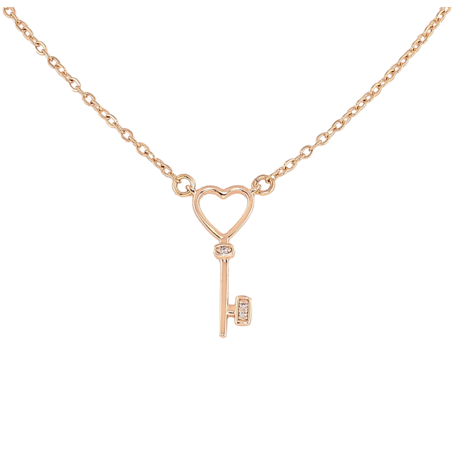 Кулон на ланцюжку Xuping M&L Колір Родій «Ключик» довжина 41-46см х 1.5мм фото №1