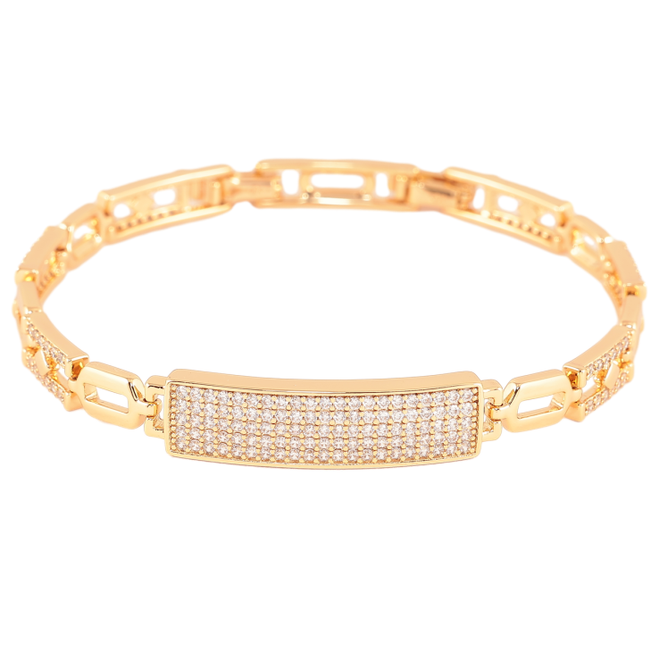 Браслет Xuping Позолота 18K «Інкрустація кристалами» розмір з доп. замком 17,19см х 6-8мм фото №18