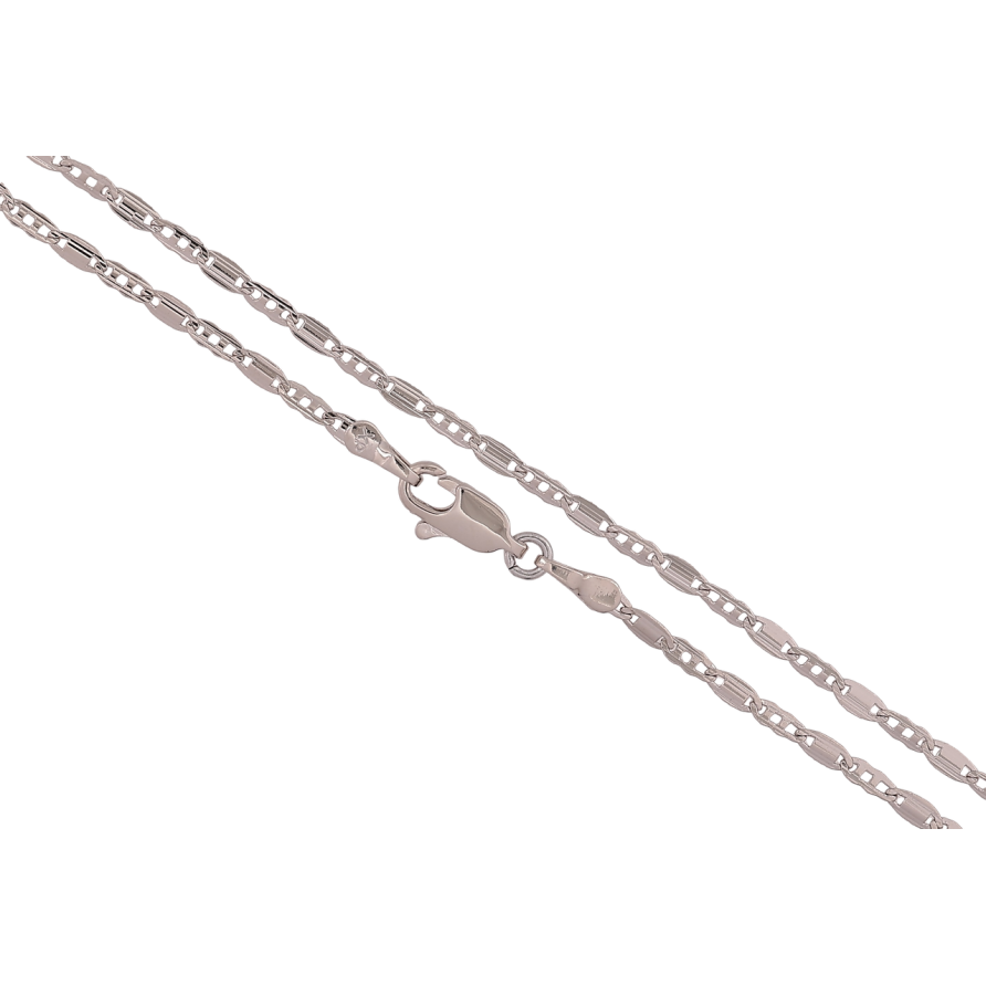 Ланцюжок Xuping Родій «Плетіння Фантазійне» довжина 49см х 2мм фото №1