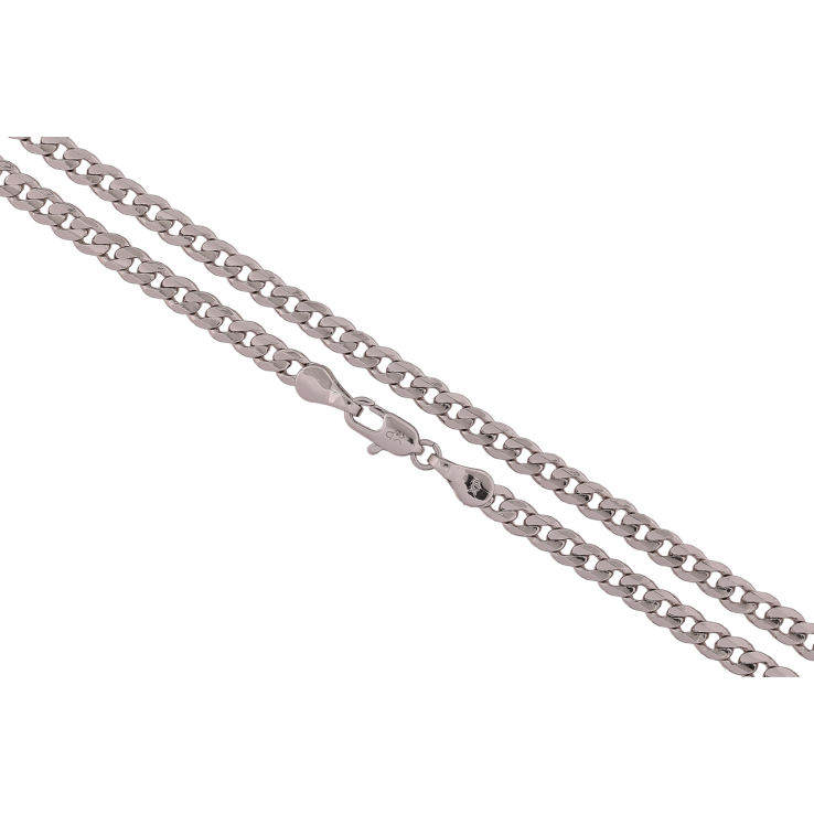 Ланцюжок Xuping Родій «Плетіння Панцирне» довжина 49см х 4мм фото №7 Ланцюжок Xuping Родій «Плетіння Панцирне» довжина 49см х 4мм фото №7