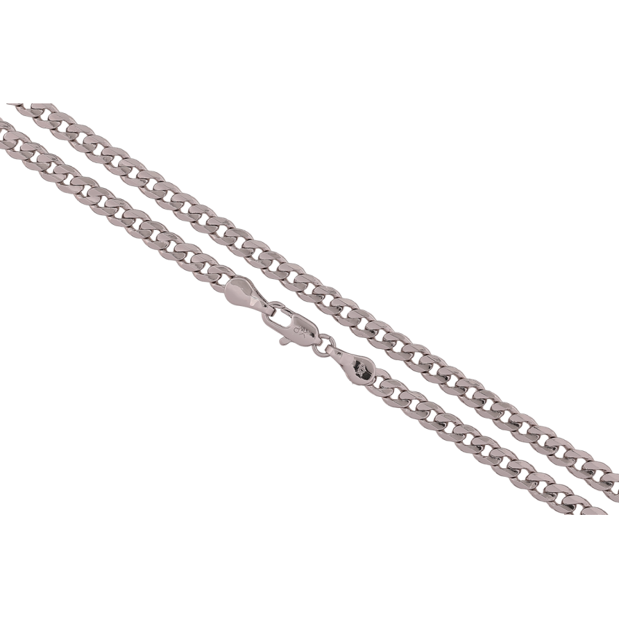 Ланцюжок Xuping Родій «Плетіння Панцирне» довжина 49см х 4мм фото №1