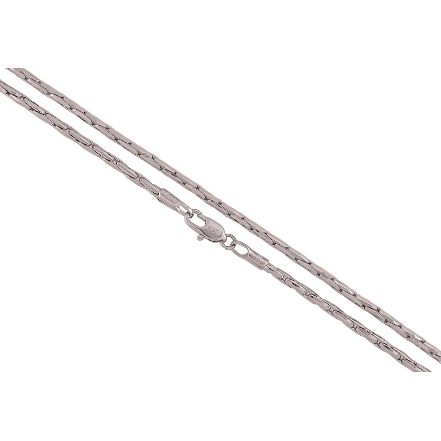 Ланцюжок Xuping Родій «Плетіння Фантазійне» довжина 45см х 2мм фото №1