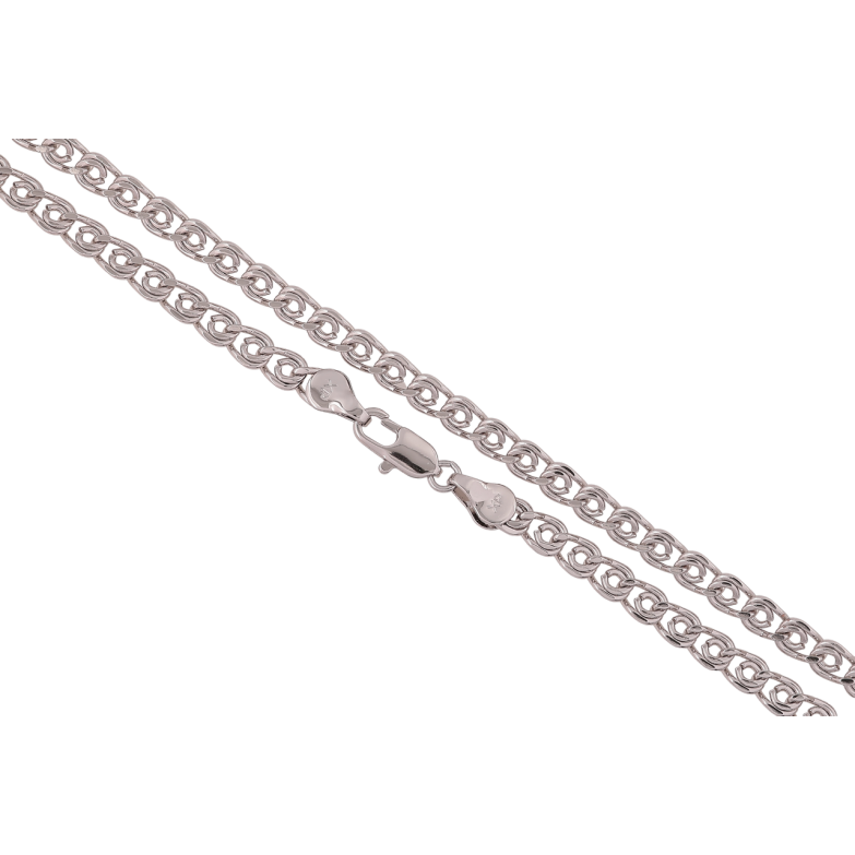 Цепочка Xuping Родий Плетение Лав длина 54см х 5мм фото №9